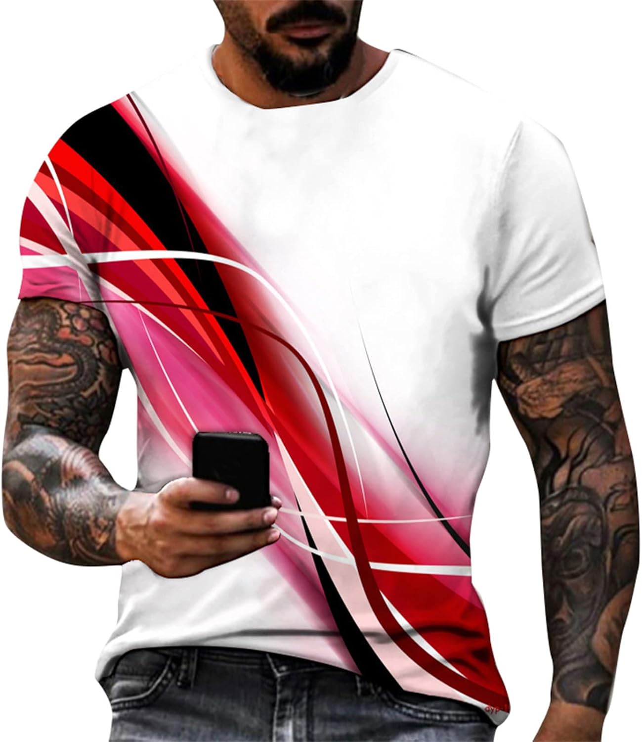 Mens Vintage Designer Raglan T-Shirt