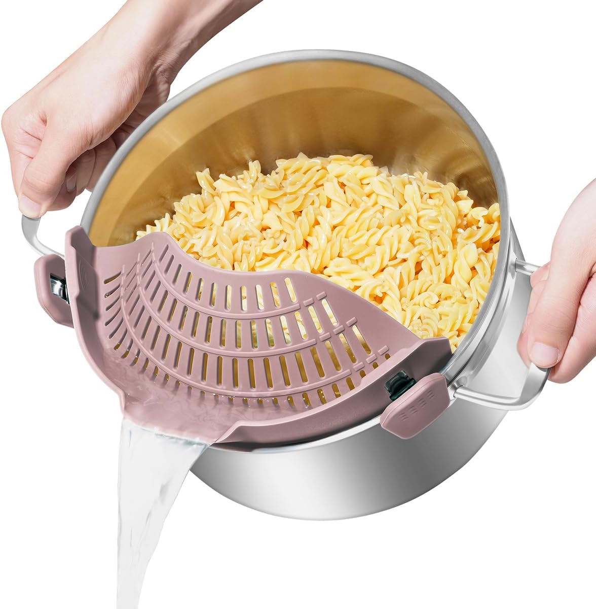 AUOON Clip On Strainer Silicone for All Pots and Pans