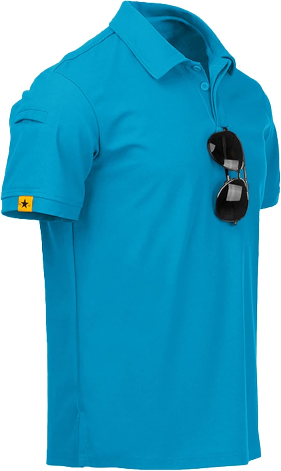 ZITY Mens Polo Shirt Short Sleeve Sports