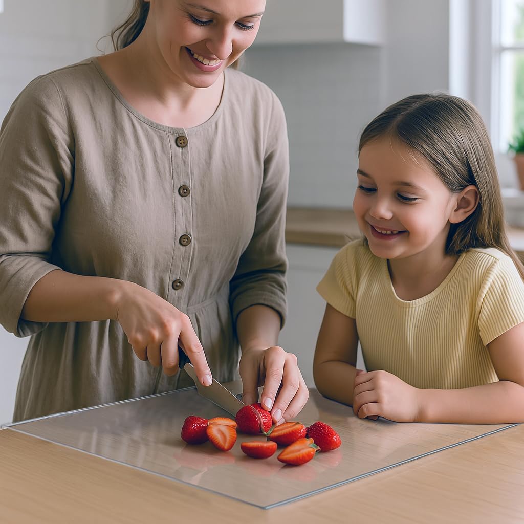Acrylic Cutting Board with Counter Lip
