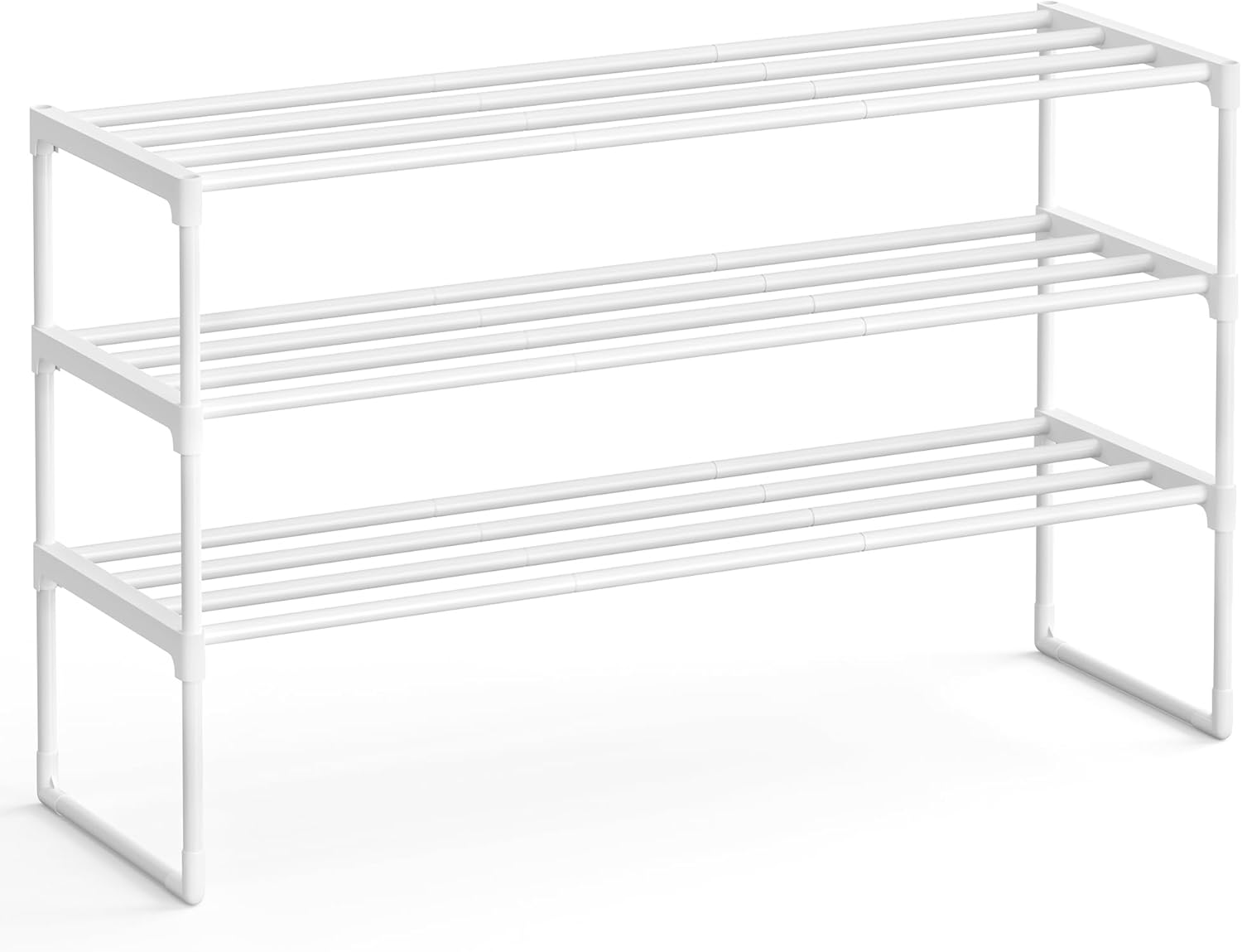 SONGMICS Shoe Rack, 3-Tier Shoe Organizer