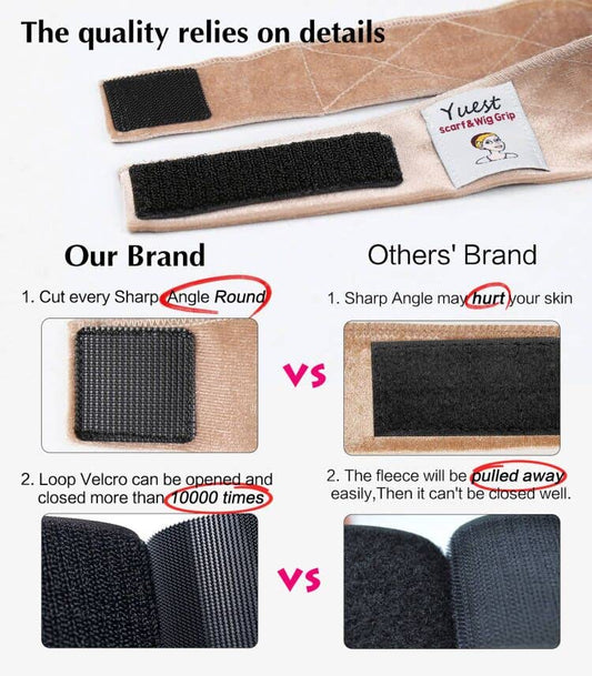 Wig Grip Band - Velvet Wig Grips Adjustable Headband