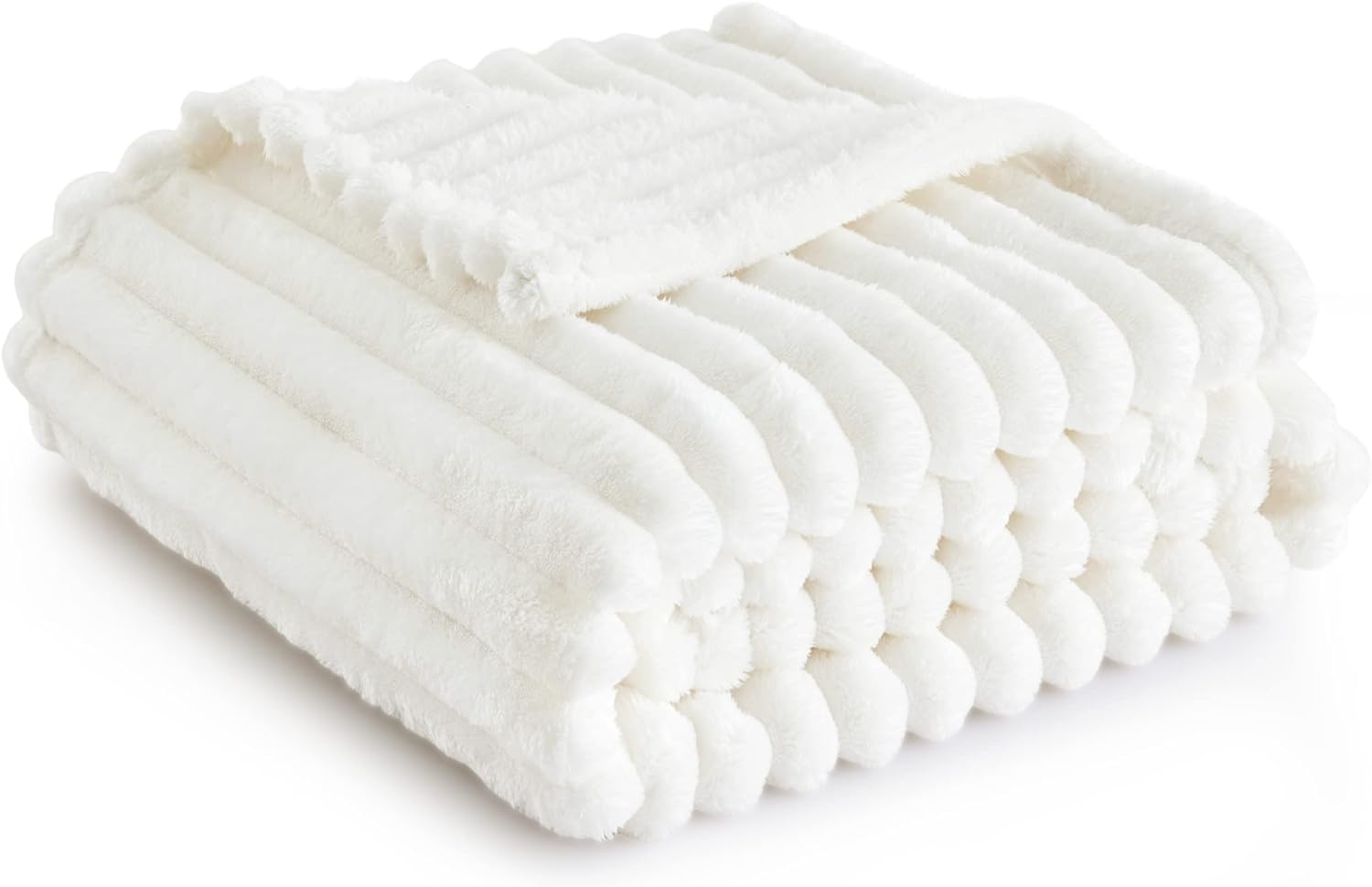 Bedsure White Throw Blanket