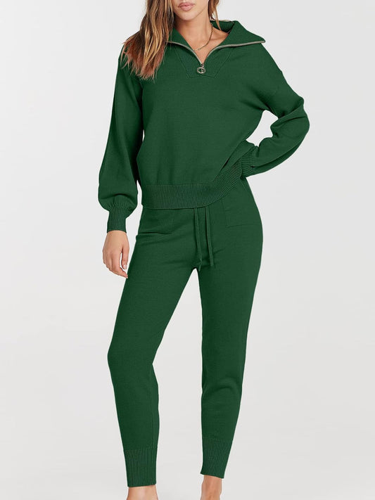 Women's Knit Jogger Tracksuit Outfit