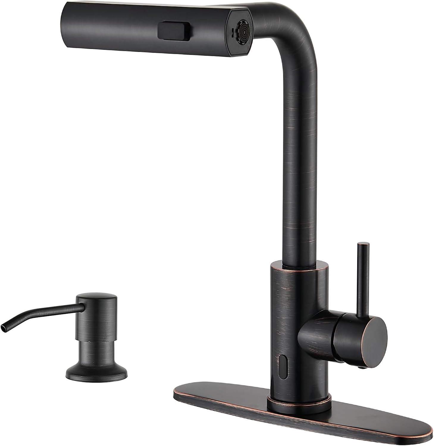 Brushed Nickel Kitchen Faucets with Pull Down Sprayer