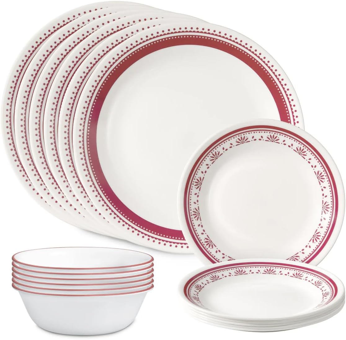 Corelle Vitrelle 18-Piece Service for 6 Dinnerware Set