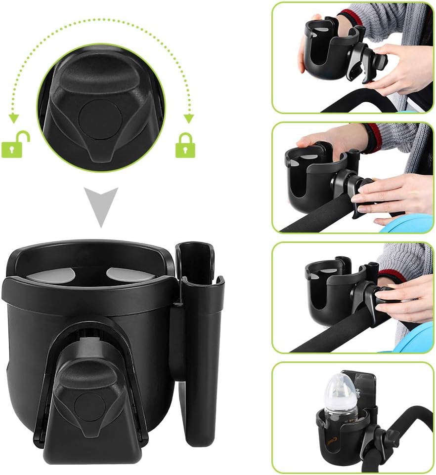 Accmor Stroller Cup Holder with Phone Mount