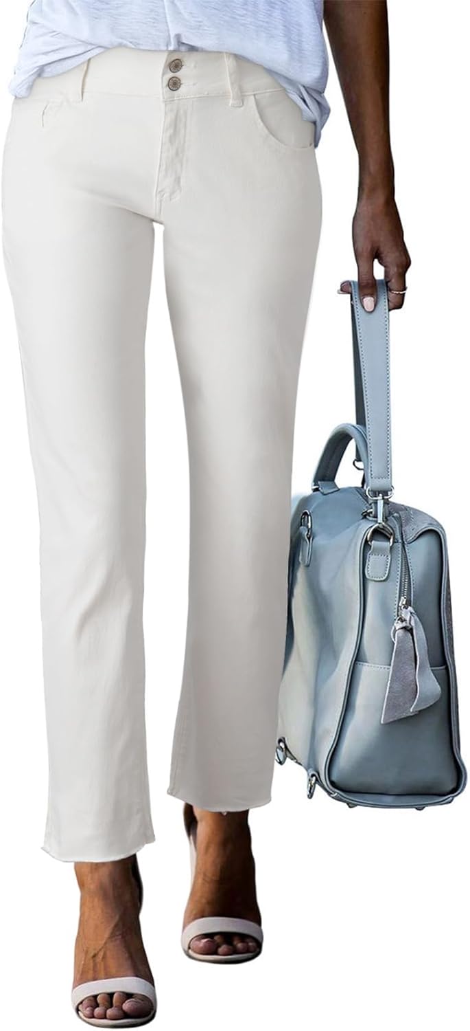 Sidefeel Women's High Waisted Jeans Strechy Fashion