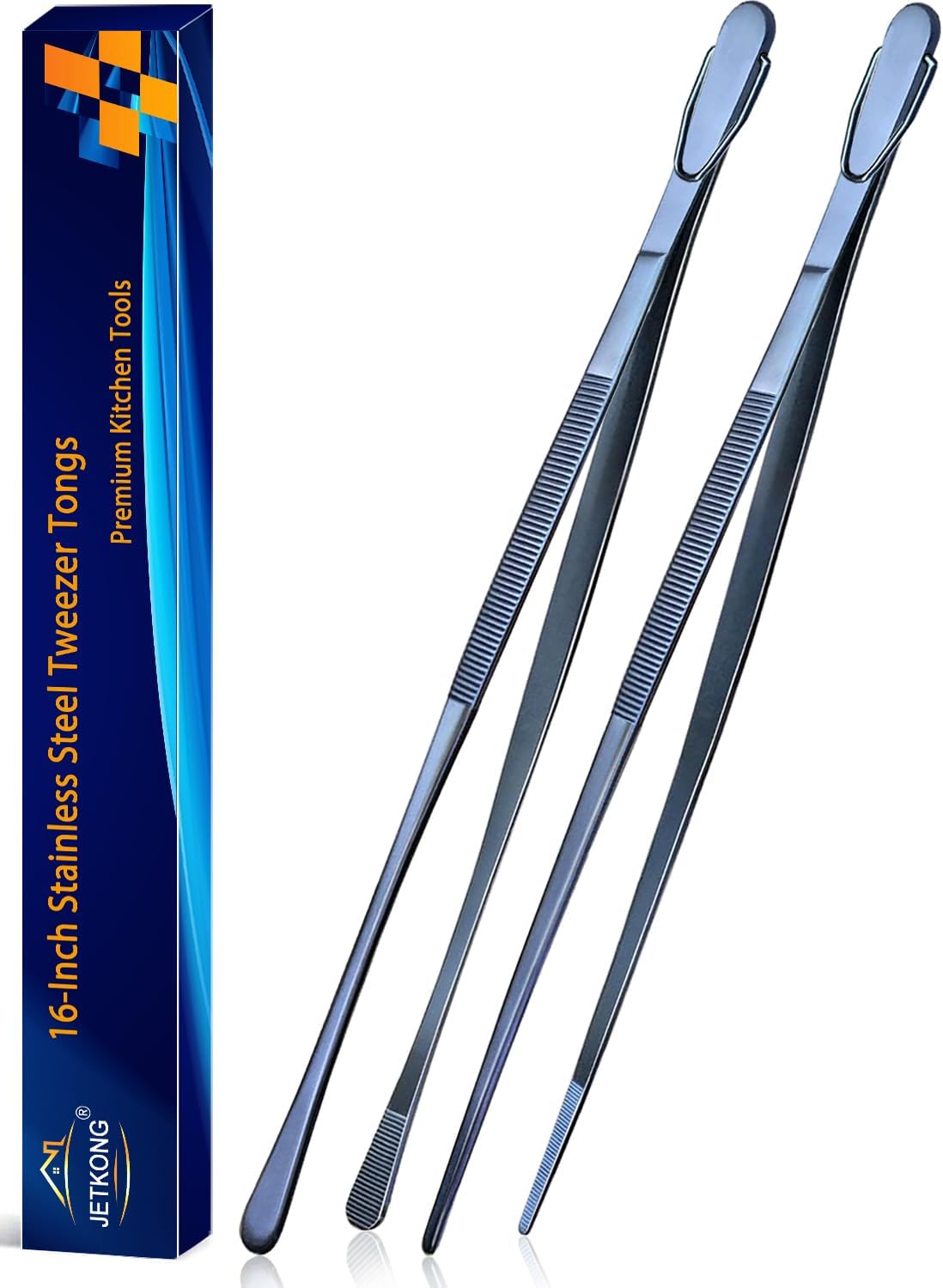 JETKONG Kitchen Tweezers Fine Tweezer Tongs