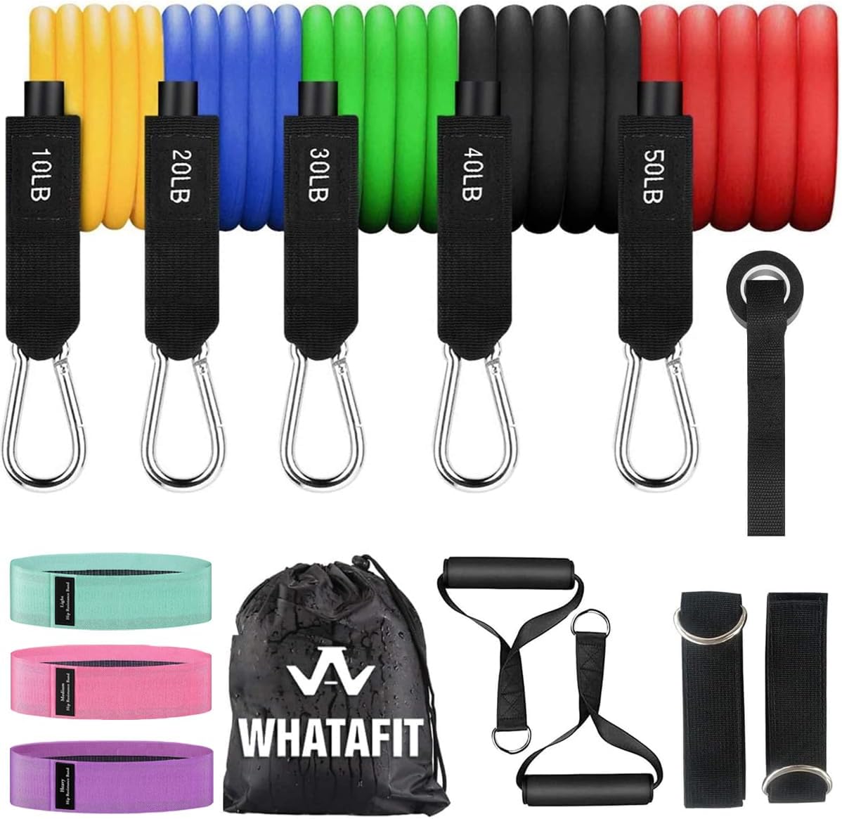Exercise Bands with Handles for Home Gym