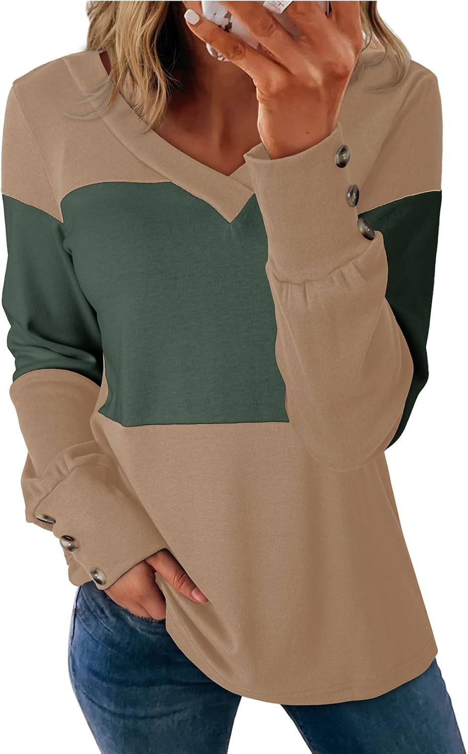 Dokotoo Long Sleeve Shirts for Women Fall Outfits