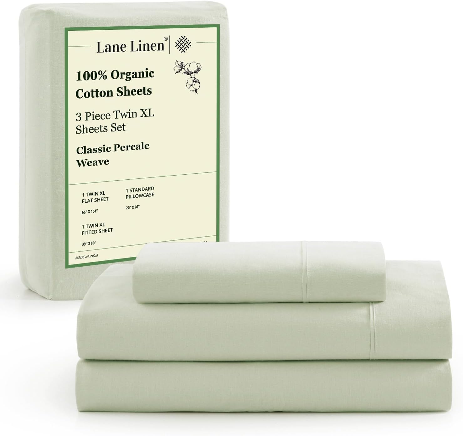 LANE LINEN Eco Friendly Cotton Queen Sheet Set