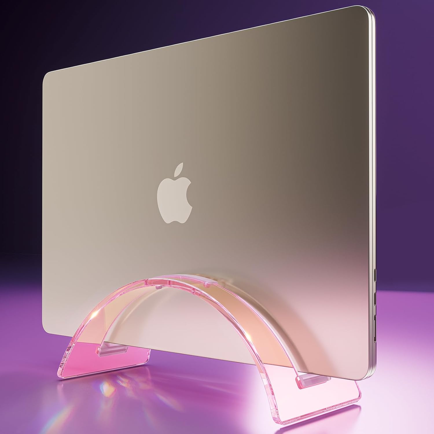 Acrylic Vertical Laptop Stand for Desk