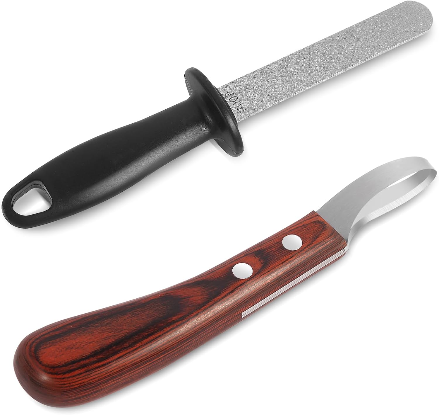 Hoof Knife with Sharpener Farrier Tool Kit for Horses