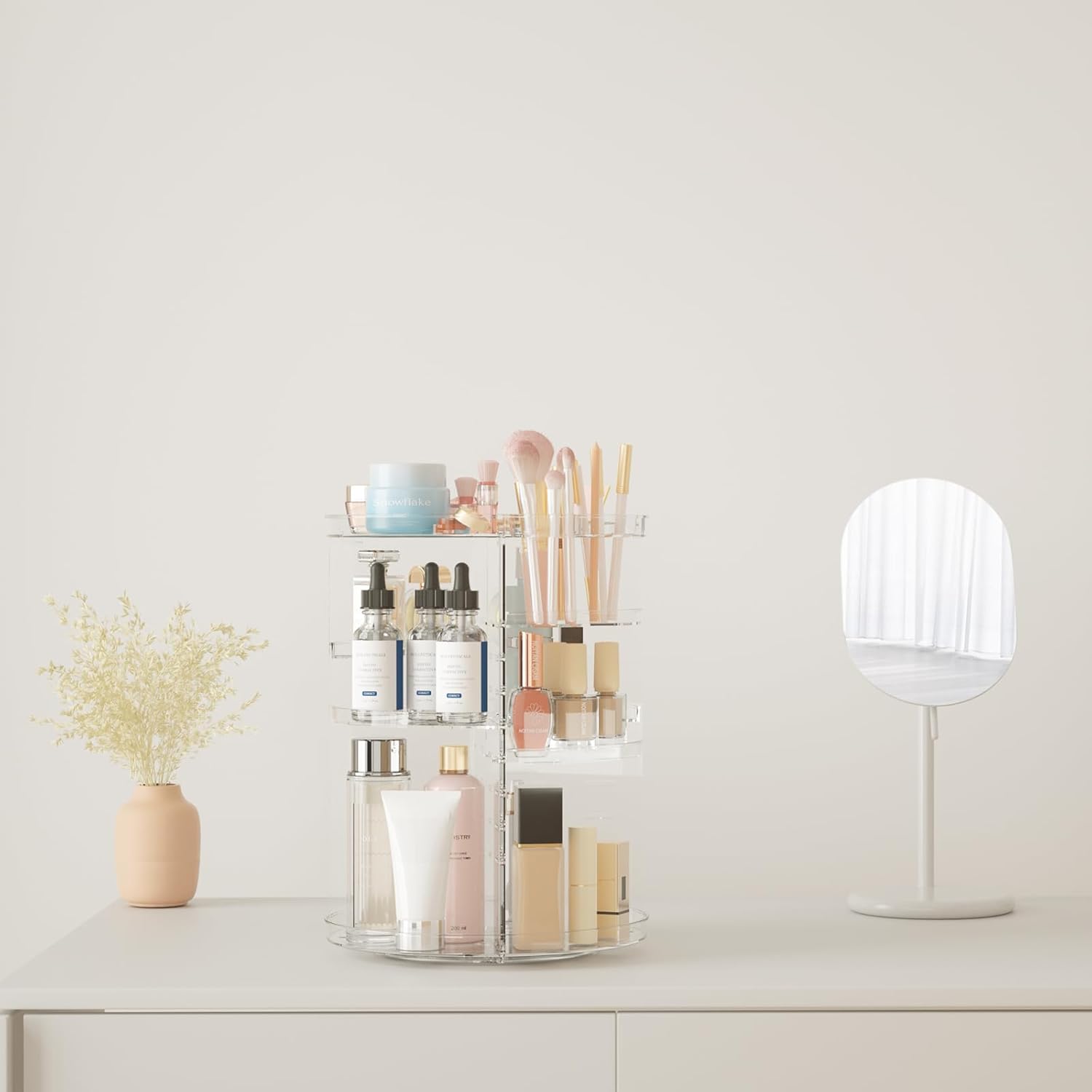 Rotating 8-Layer Makeup Organizer – Skincare