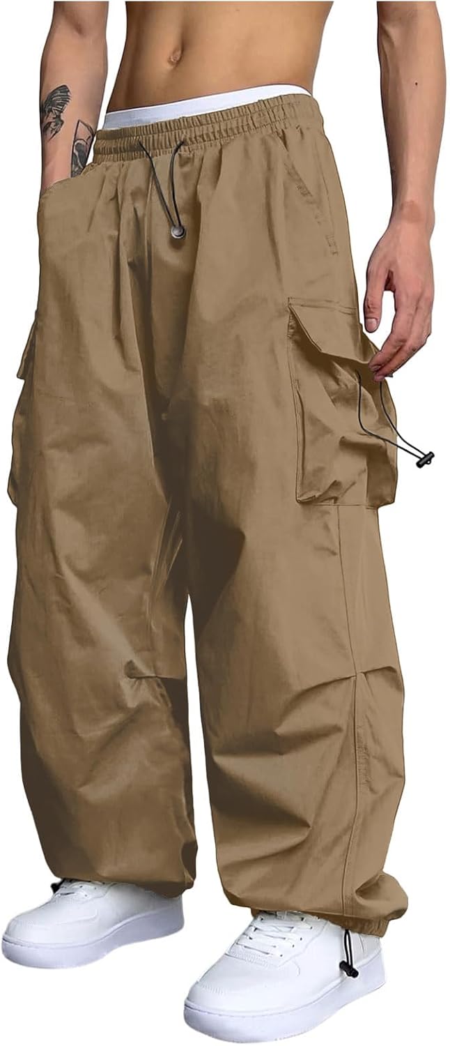 ZAFUL Flat Pocket Parachute Pants for Men