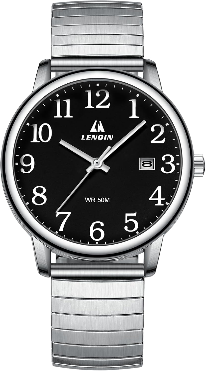 Men’s Waterproof Quartz Watch with Date