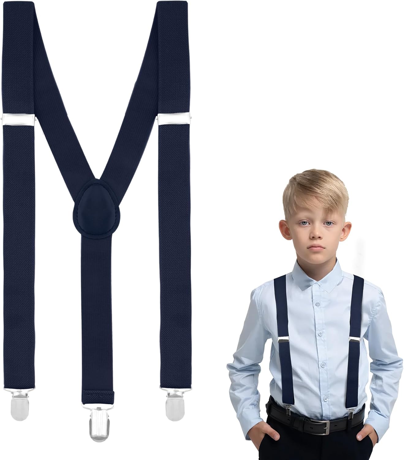 Suspenders for Boys and Girls,Elastic Y-Back Design