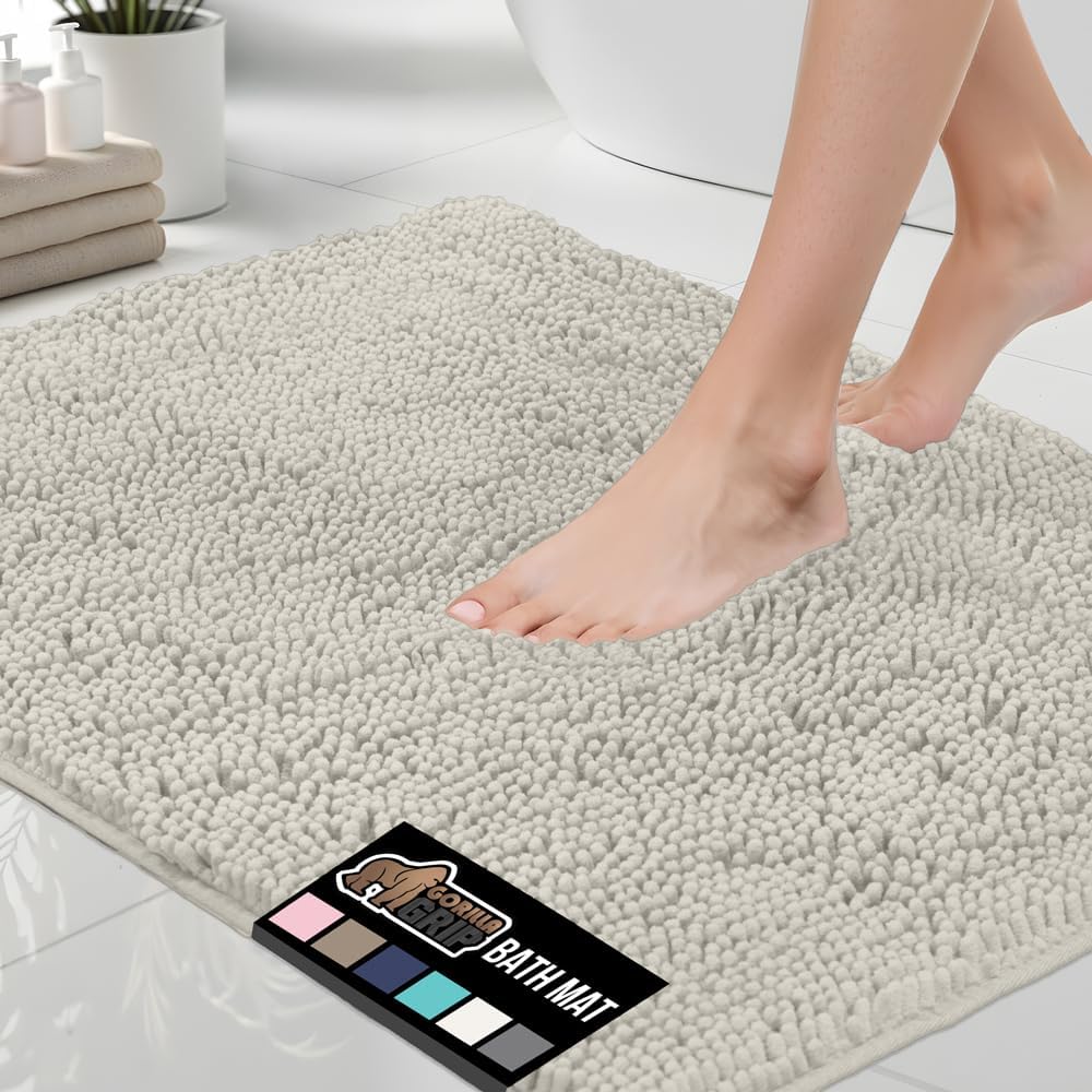 GORILLA GRIP Chenille Bath Rug