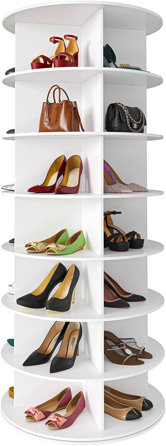 SpaceAid 7 Tier Rotating Shoe Rack Tower