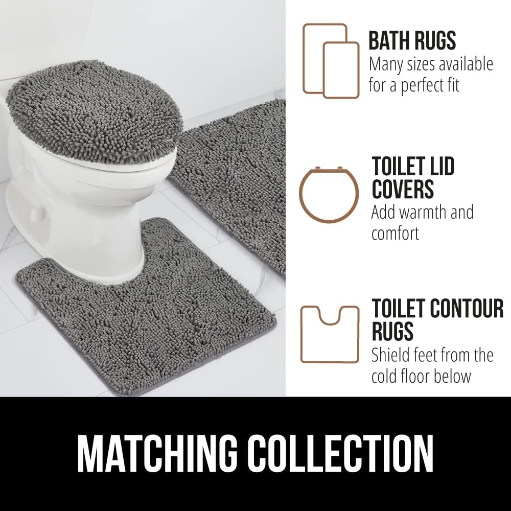 GORILLA GRIP Chenille Bath Rug