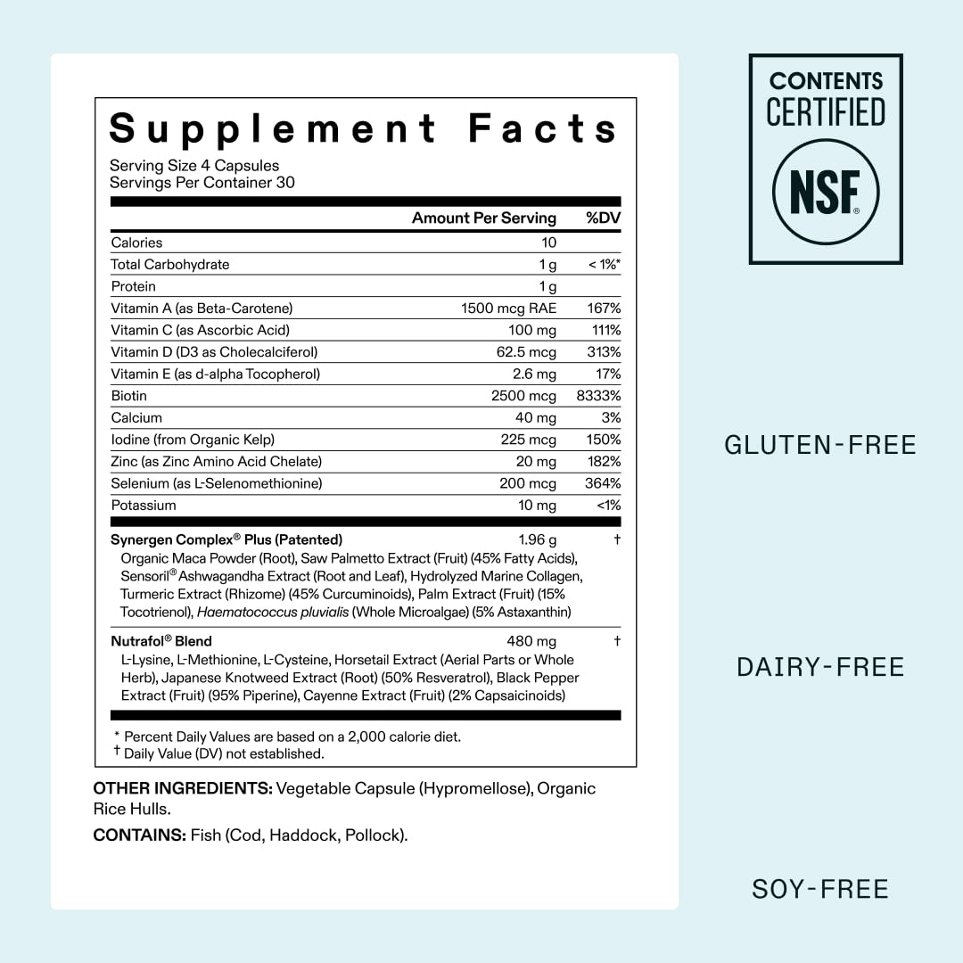 Nutrafol Women’s Hair Growth Supplements
