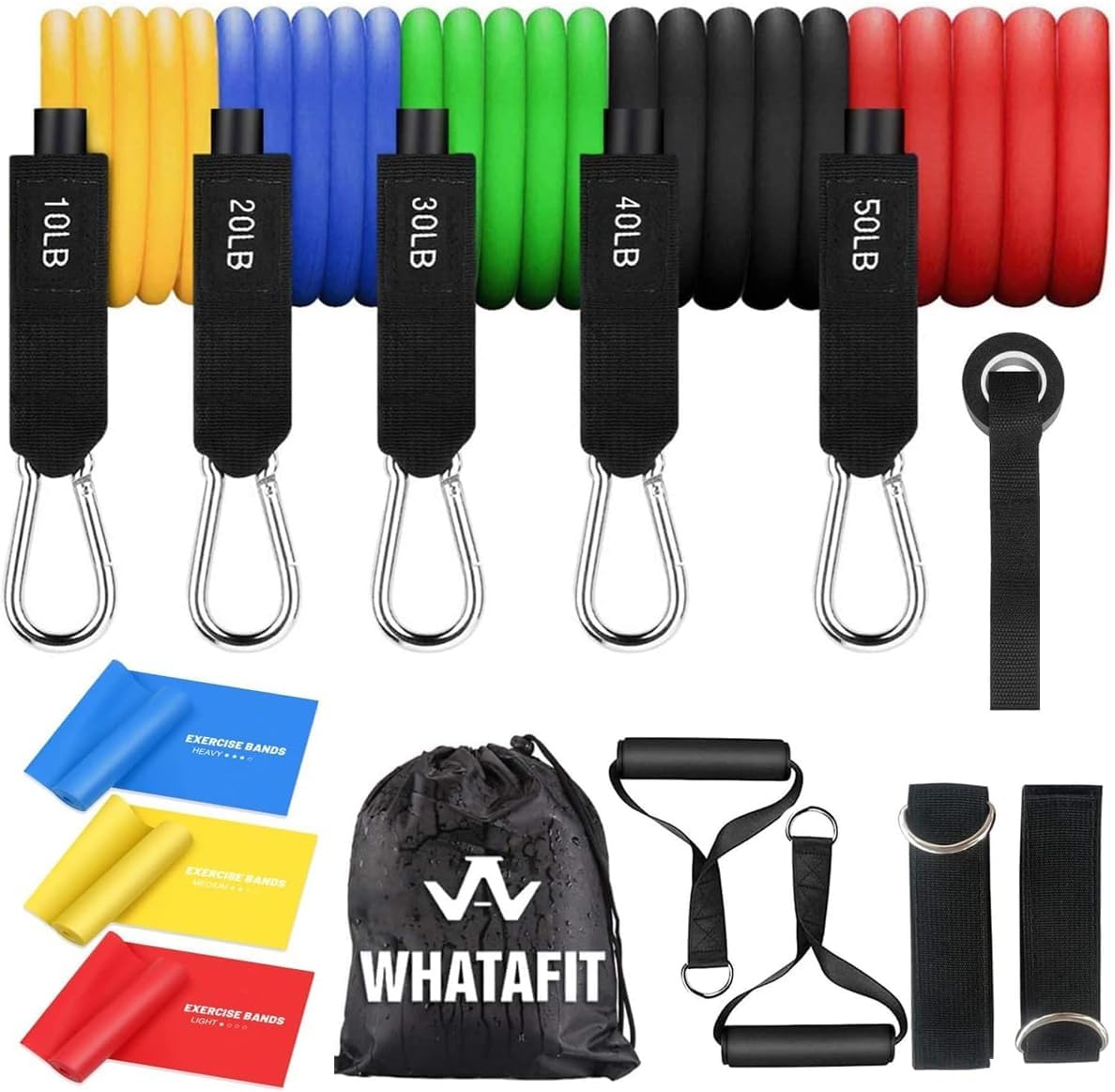 Exercise Bands with Handles for Home Gym