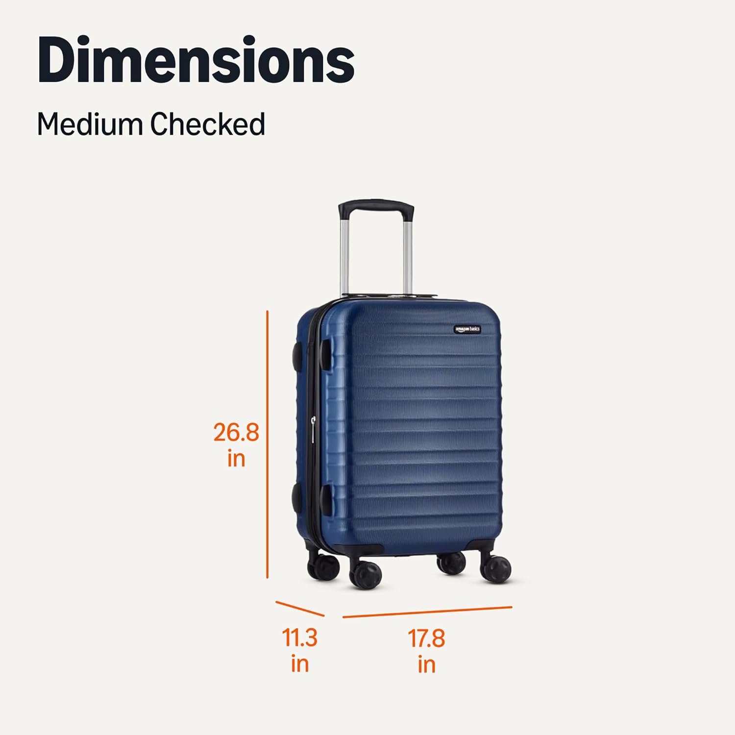 26" Hardside Medium Checked Luggage