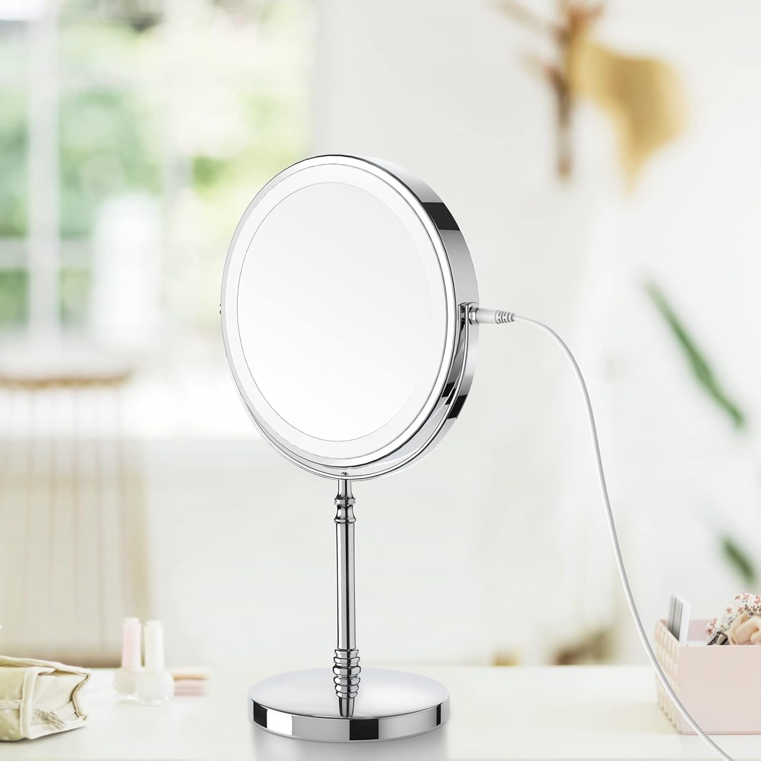 Rechargeable Lighted Makeup Mirror