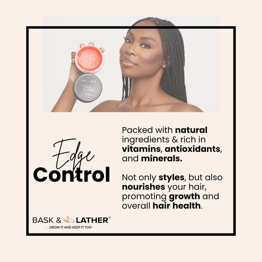 BASK & LATHER Strong Hold Gel with Castor Oil