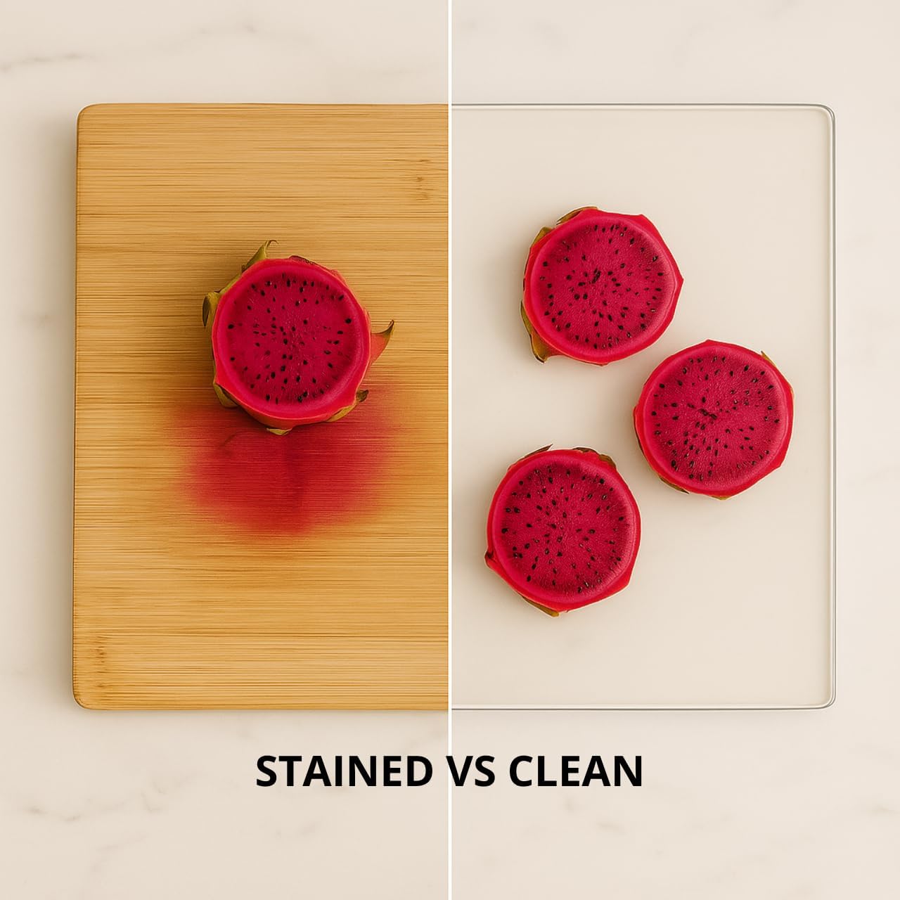 Acrylic Cutting Board with Counter Lip