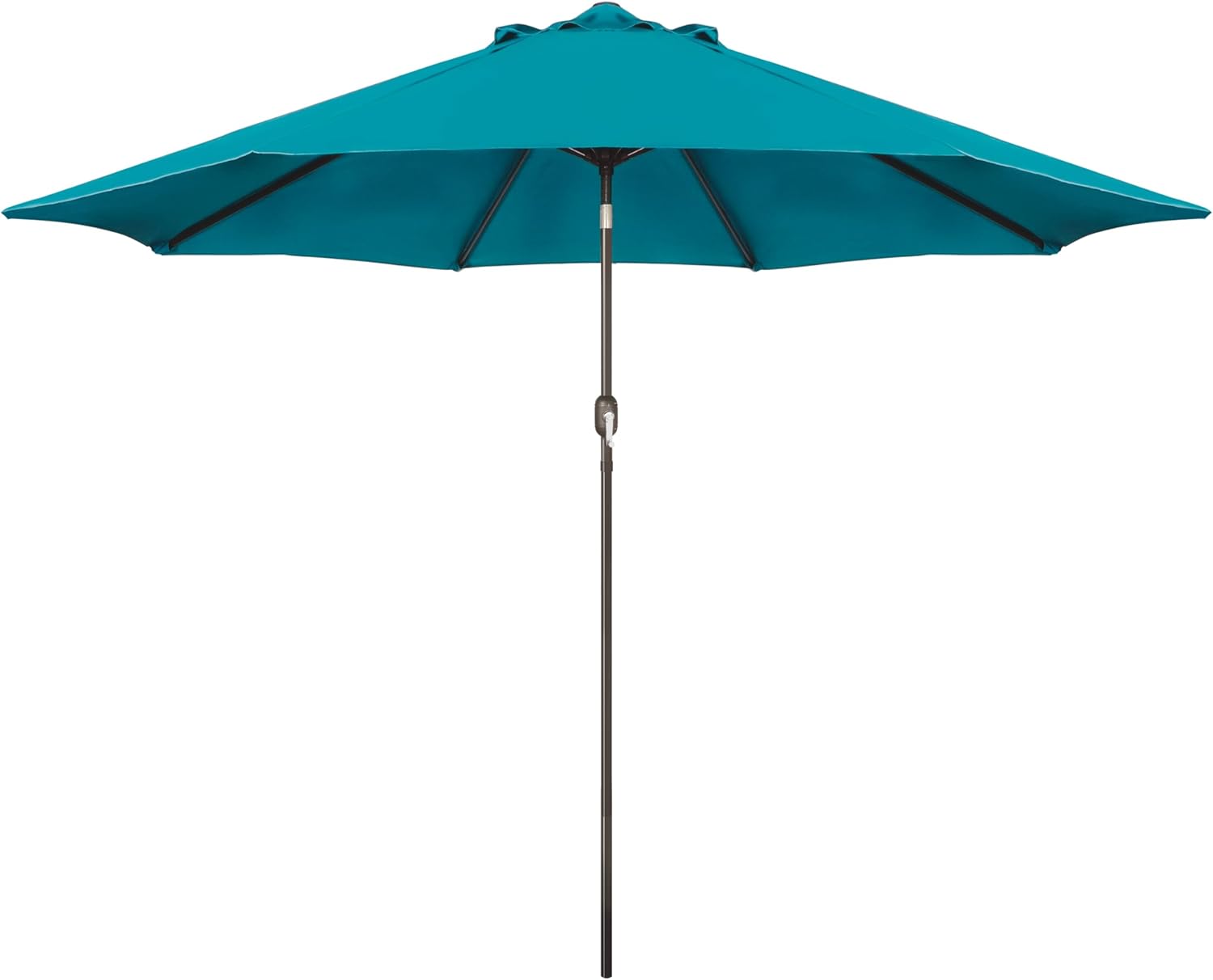 Blissun 9' Outdoor Patio Umbrella, Outdoor Table Umbrella, Yard Umbrella, Market Umbrella with 8 Sturdy Ribs, Push Button Tilt and Crank