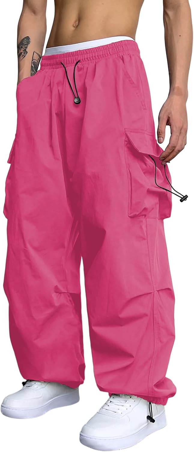 ZAFUL Flat Pocket Parachute Pants for Men