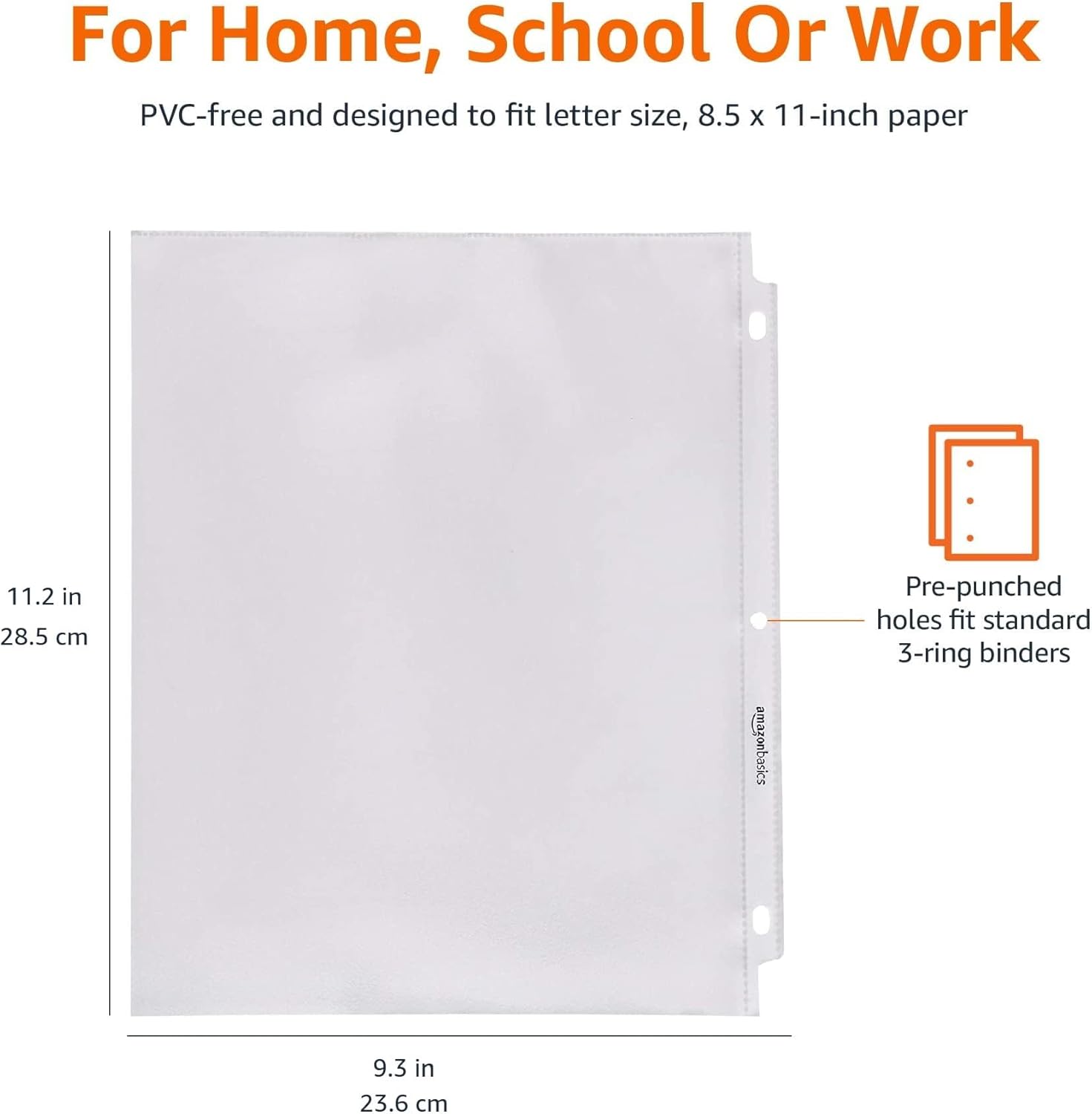 Amazon Basics Clear Sheet Protectors