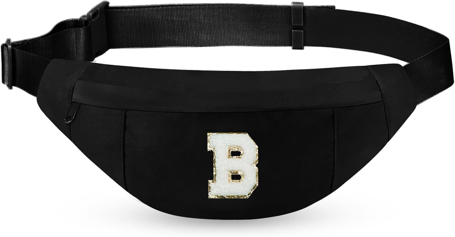 MAXTOP Large Crossbody Fanny Pack with 4-Zipper Pockets