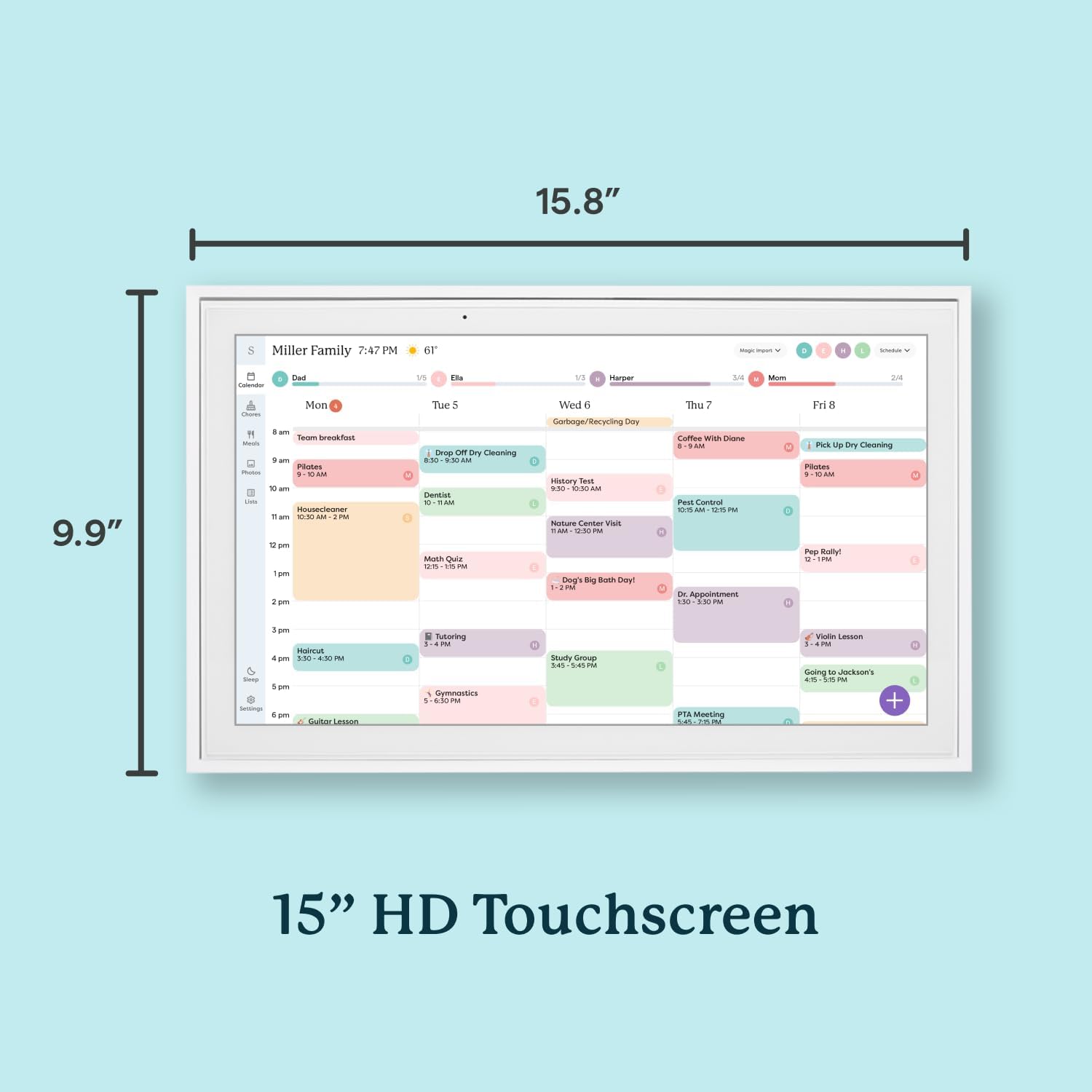 Digital Calendar & Family Organizer 2025