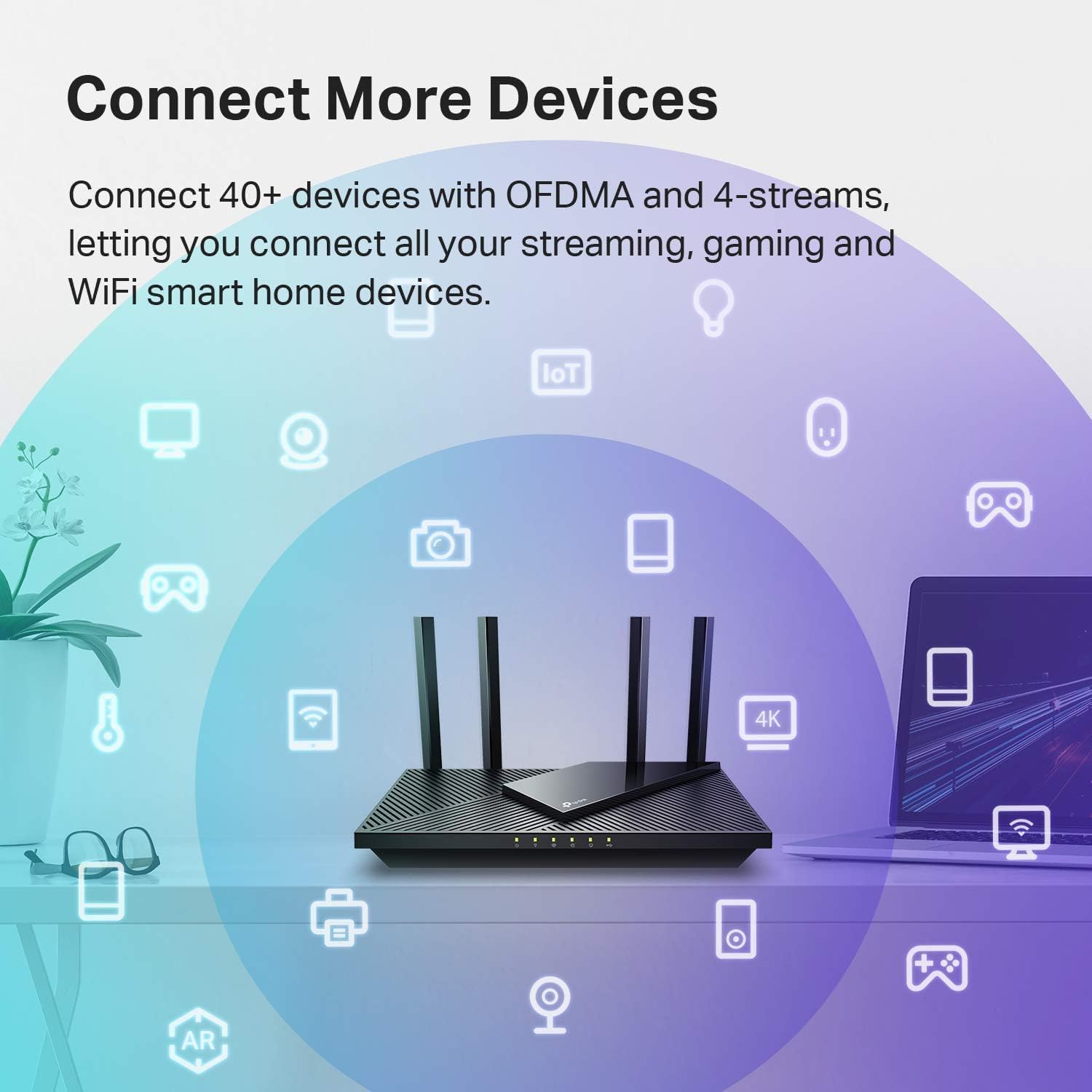 TP-Link AX1800 WiFi 6 Router – Dual Band, Gigabit, Alexa Compatible