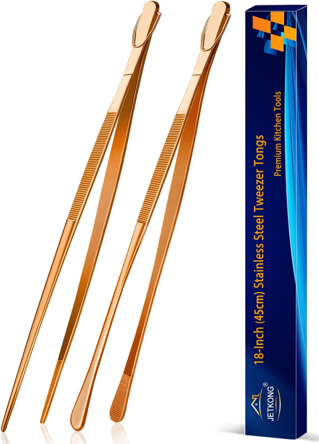 JETKONG Kitchen Tweezers Fine Tweezer Tongs