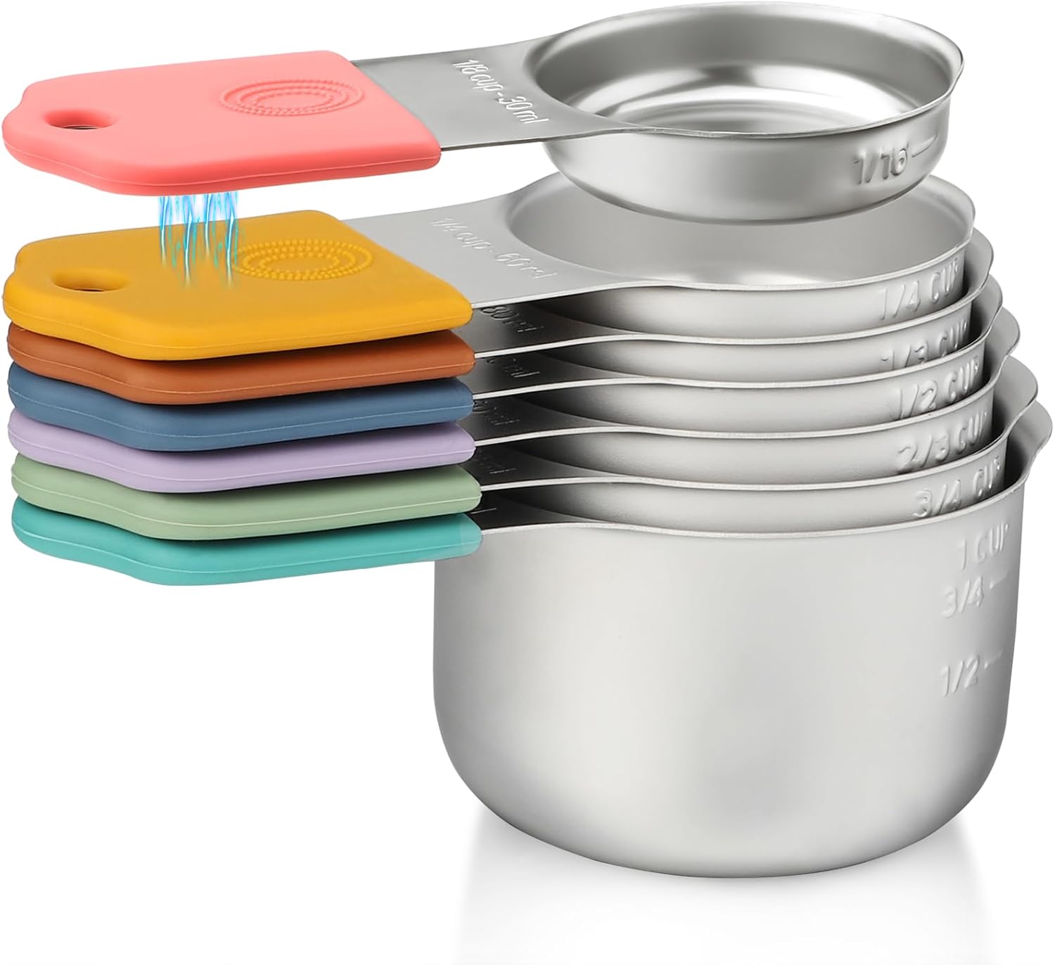 Magnetic Measuring Cups and Spoons Set