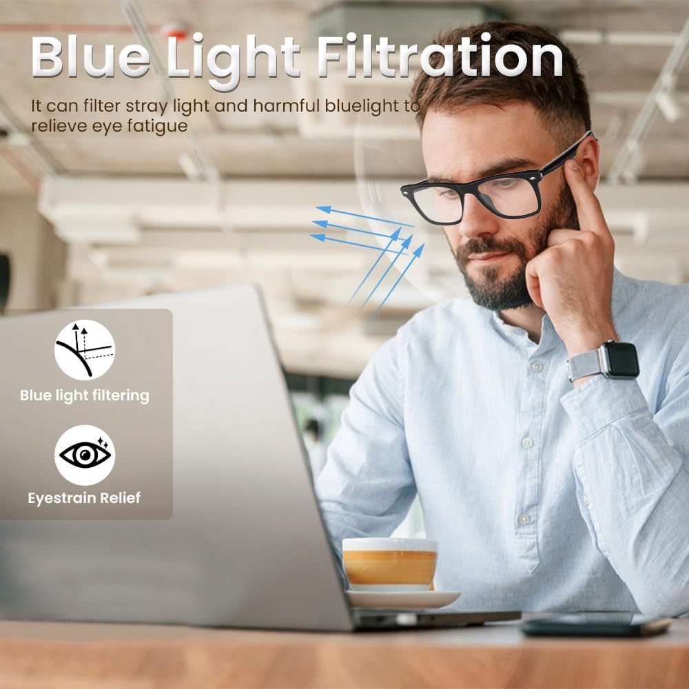 Blue Light Blocking Bluetooth Glasses Men Women