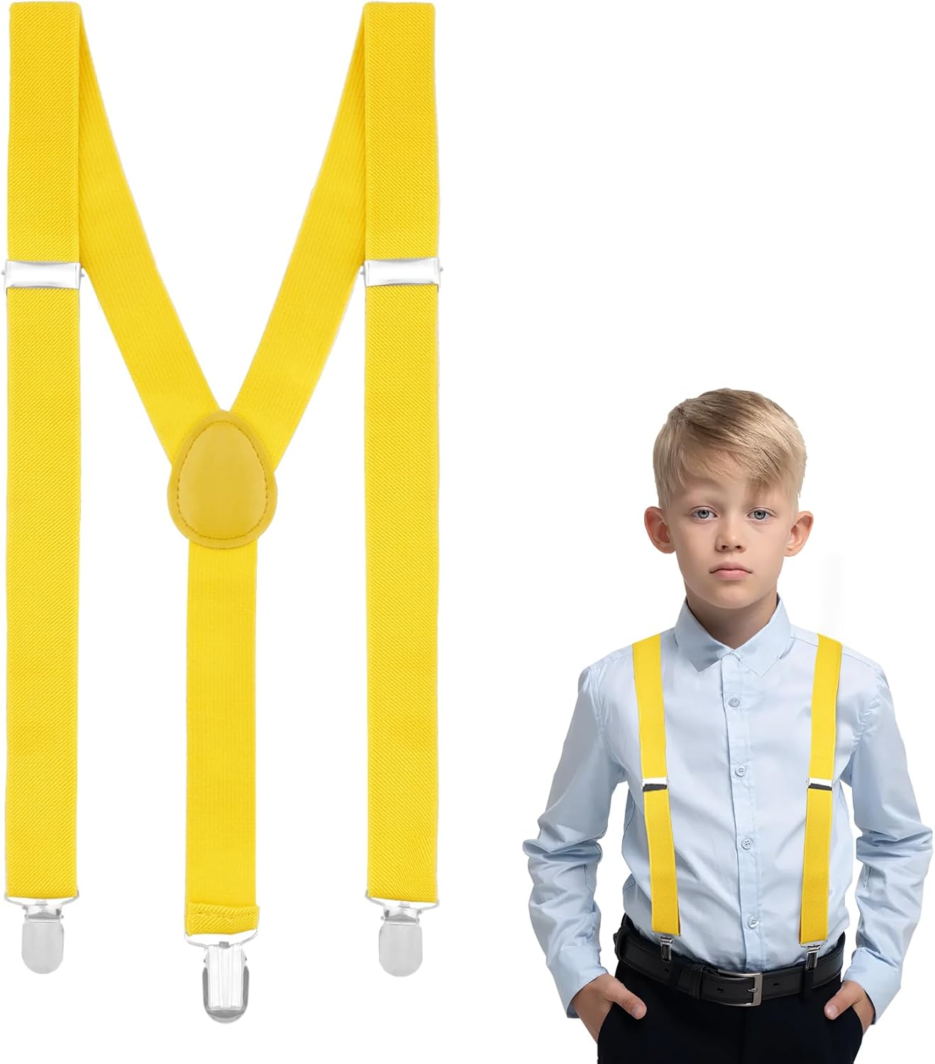 Suspenders for Boys and Girls,Elastic Y-Back Design