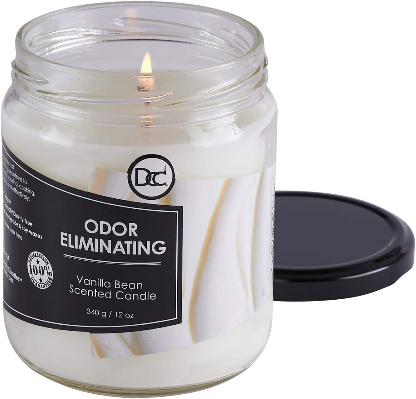 Vanilla Bean Odor Eliminating Candle – 80-Hour Burn