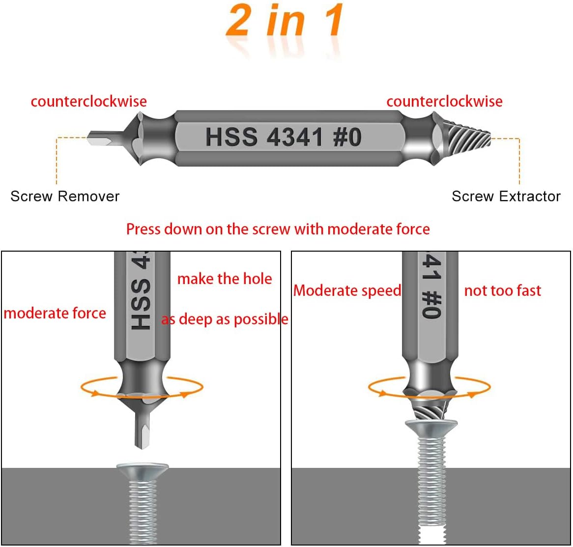 Gifts for Men Damaged Screw Extractor Set