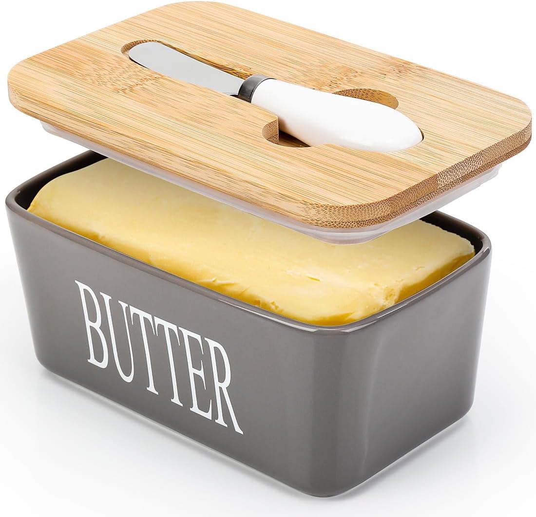 Butter Dish with Lid Large Butter Dish for Countertop
