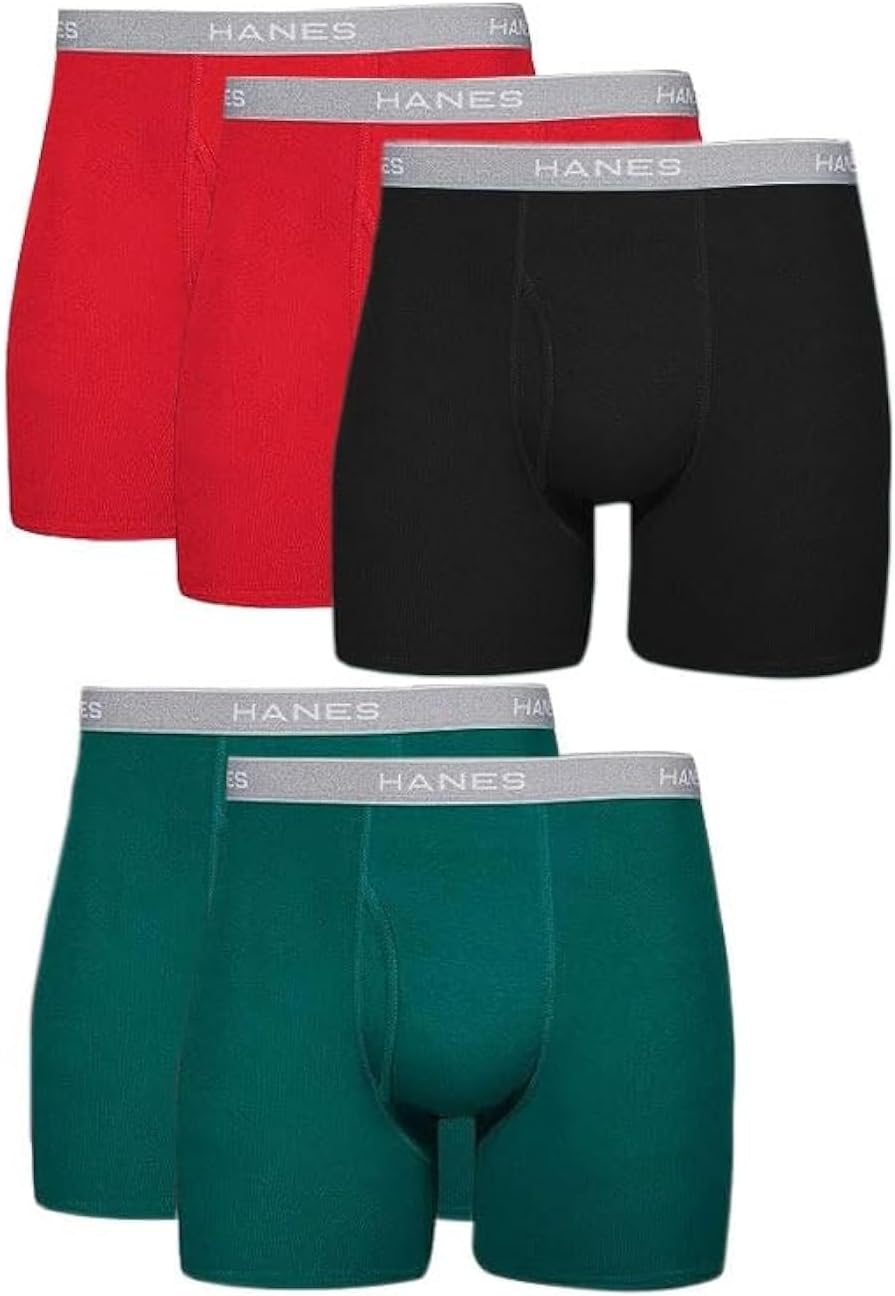 Hanes Men’s Boxer Briefs Cool Dri Cotton