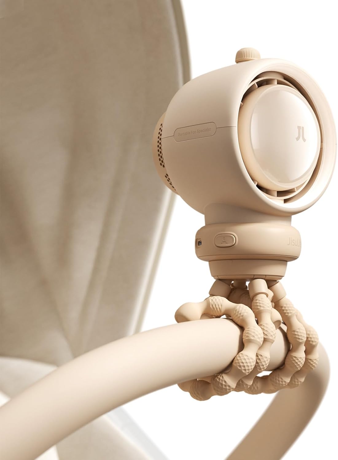 JISULIFE Stroller Fan Baby Large Battery Rechargeable Portable