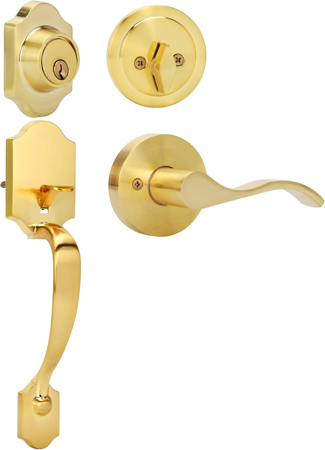 Azdele Front Door Handle and Deadbolt Set Front Door Lock Set