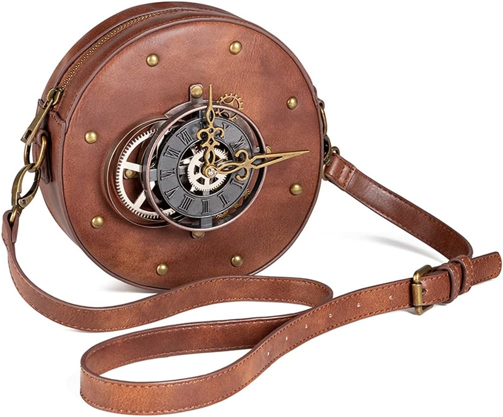 Messenger Bag Leather Retro Briefcase Shoulder Purse