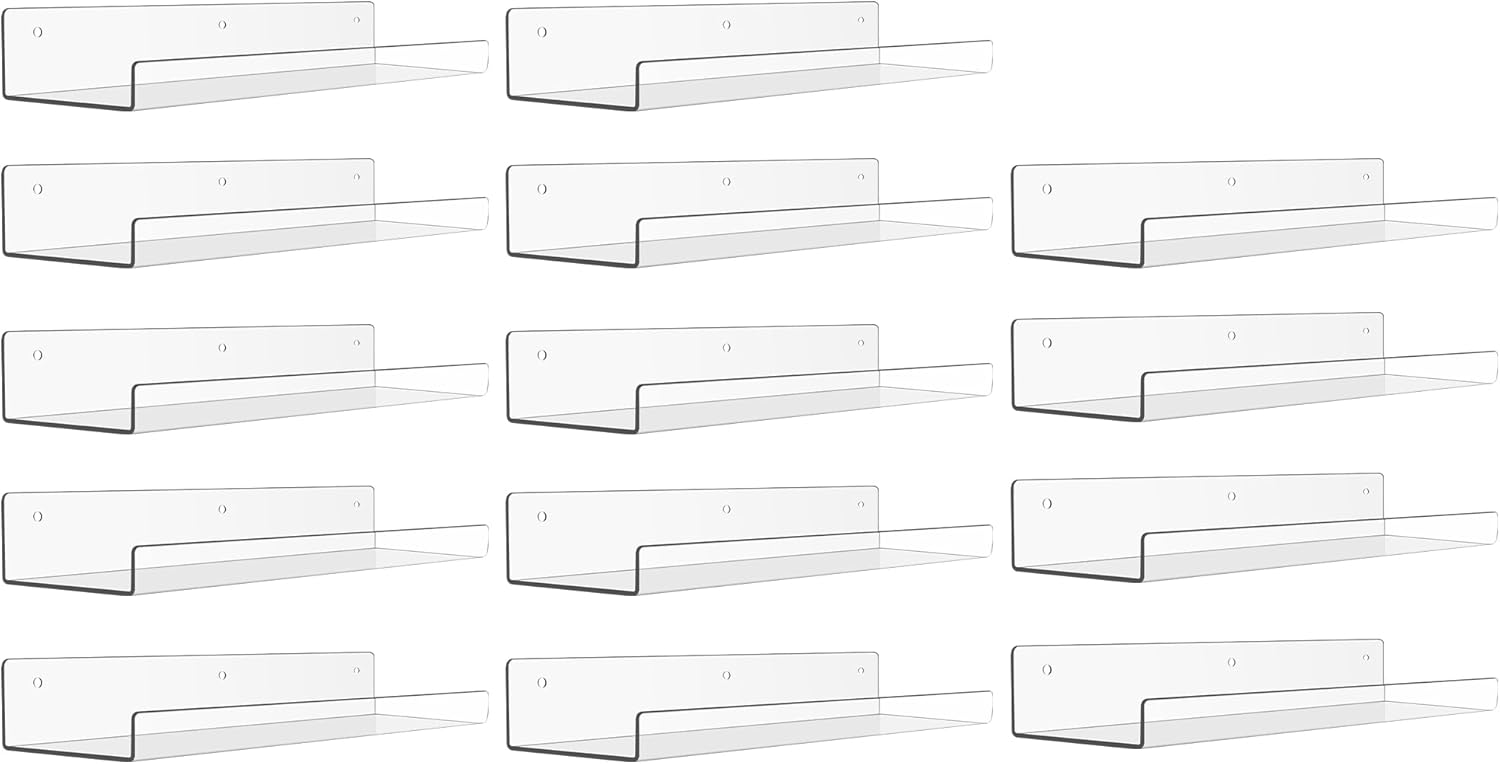 Upsimples Acrylic Shelves for Bathroom Storage