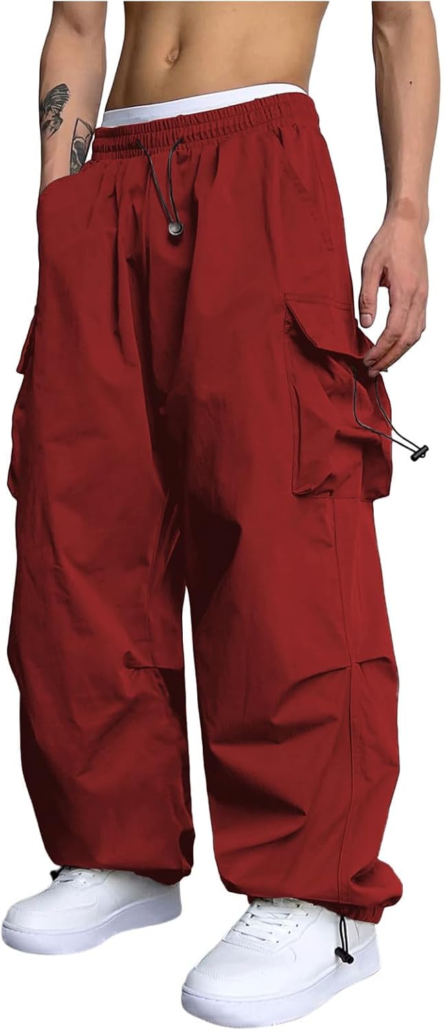 ZAFUL Flat Pocket Parachute Pants for Men